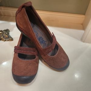Merrell  Brown Mary Jane US 7.5 Suede Casual Shoe